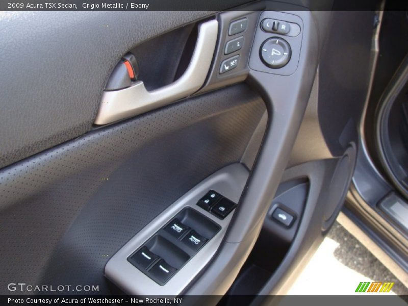 Grigio Metallic / Ebony 2009 Acura TSX Sedan