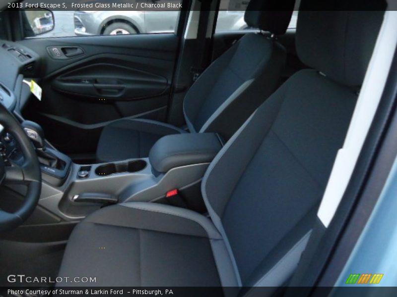 Frosted Glass Metallic / Charcoal Black 2013 Ford Escape S