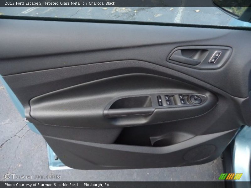 Frosted Glass Metallic / Charcoal Black 2013 Ford Escape S