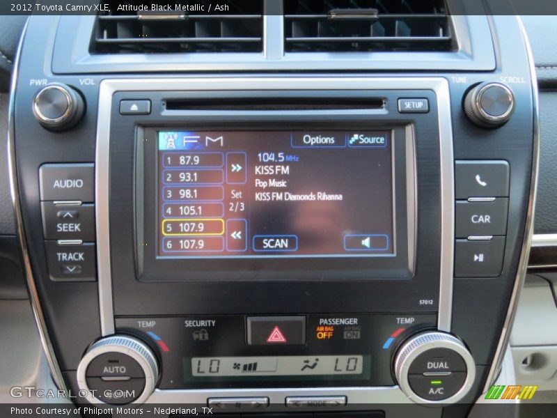 Attitude Black Metallic / Ash 2012 Toyota Camry XLE
