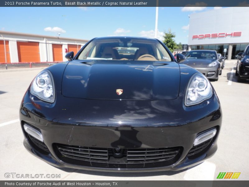 Basalt Black Metallic / Cognac Natural Leather 2013 Porsche Panamera Turbo