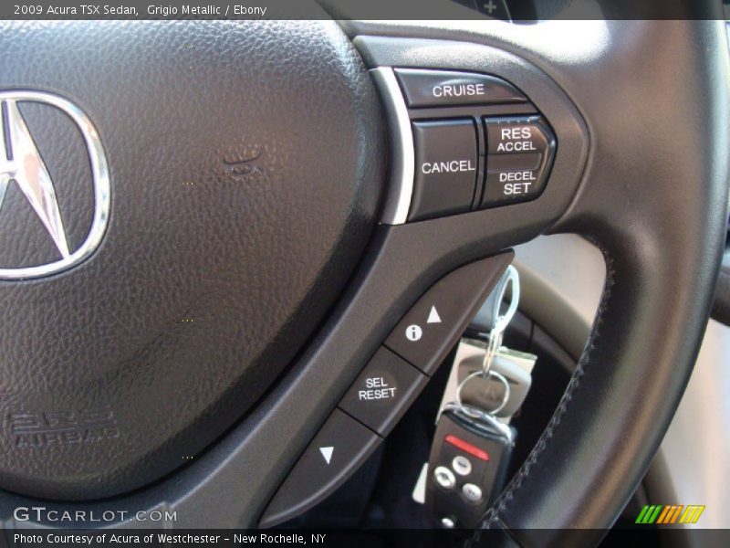 Grigio Metallic / Ebony 2009 Acura TSX Sedan