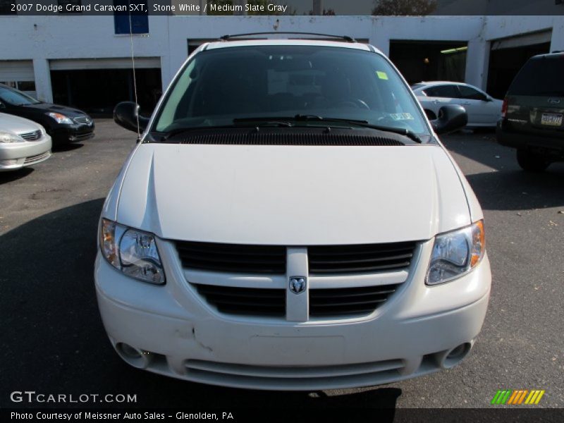 Stone White / Medium Slate Gray 2007 Dodge Grand Caravan SXT