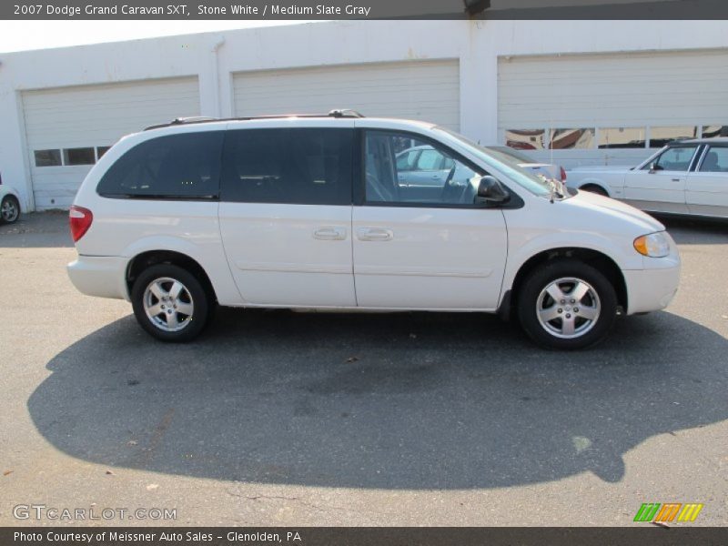 Stone White / Medium Slate Gray 2007 Dodge Grand Caravan SXT