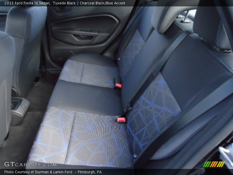 Rear Seat of 2013 Fiesta SE Sedan