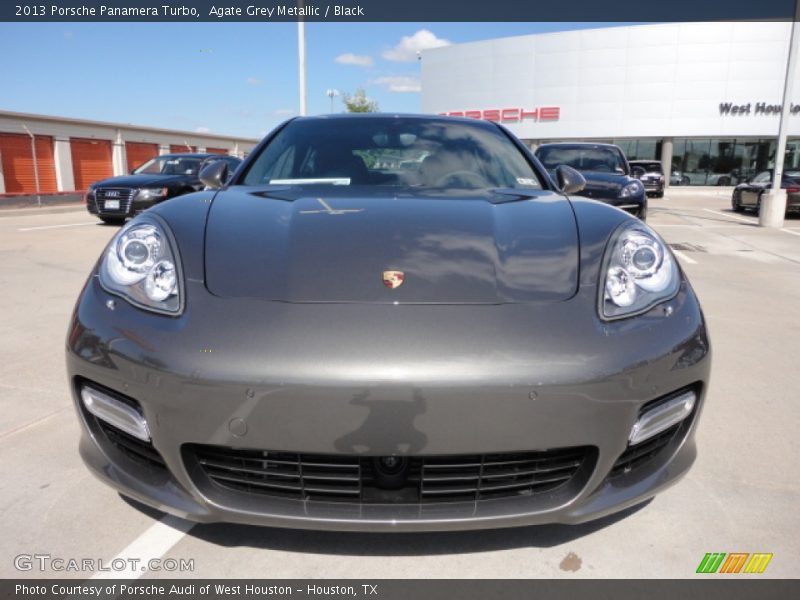 Agate Grey Metallic / Black 2013 Porsche Panamera Turbo