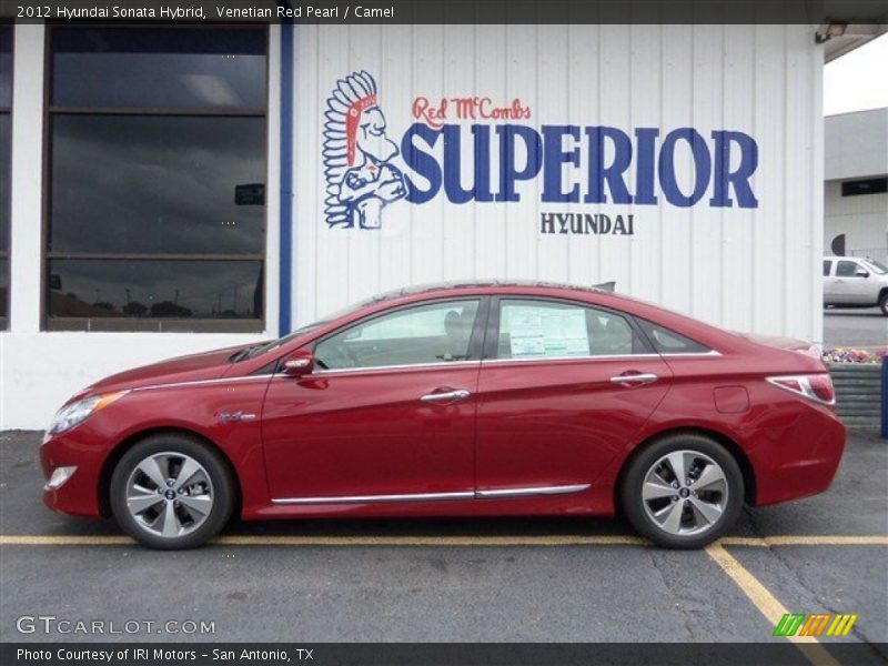 Venetian Red Pearl / Camel 2012 Hyundai Sonata Hybrid
