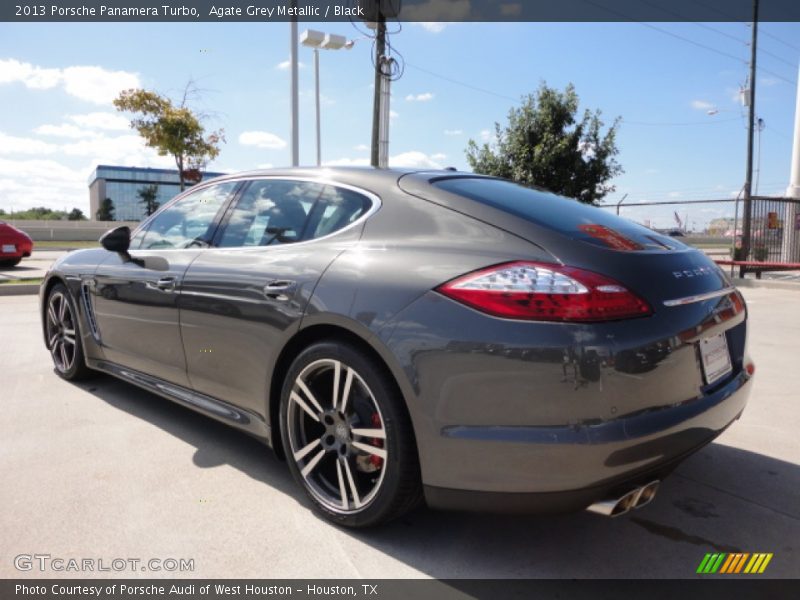 Agate Grey Metallic / Black 2013 Porsche Panamera Turbo
