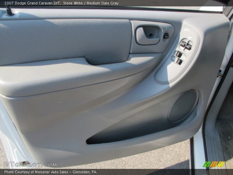 Stone White / Medium Slate Gray 2007 Dodge Grand Caravan SXT