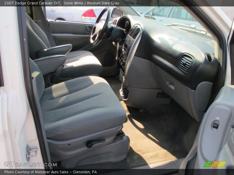 Stone White / Medium Slate Gray 2007 Dodge Grand Caravan SXT