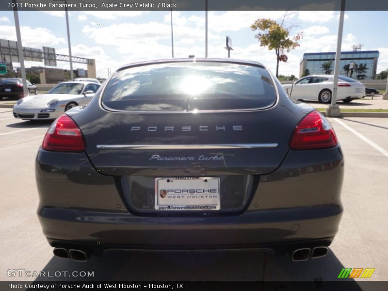Agate Grey Metallic / Black 2013 Porsche Panamera Turbo