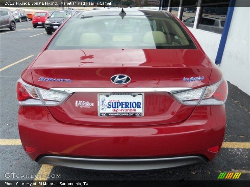 Venetian Red Pearl / Camel 2012 Hyundai Sonata Hybrid