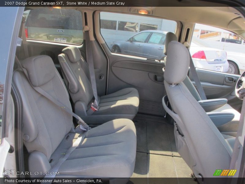 Stone White / Medium Slate Gray 2007 Dodge Grand Caravan SXT