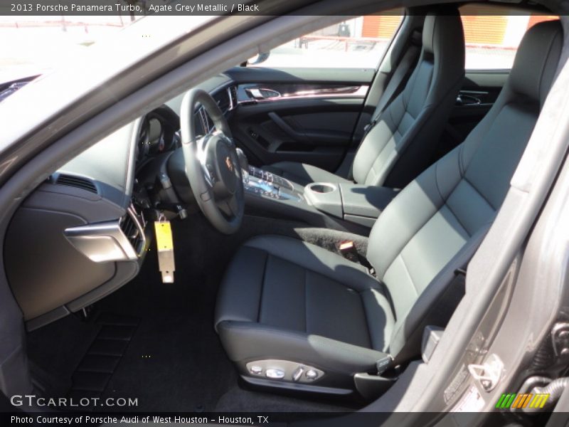 Agate Grey Metallic / Black 2013 Porsche Panamera Turbo
