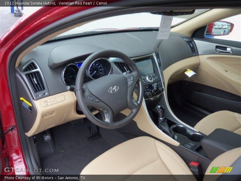 Venetian Red Pearl / Camel 2012 Hyundai Sonata Hybrid