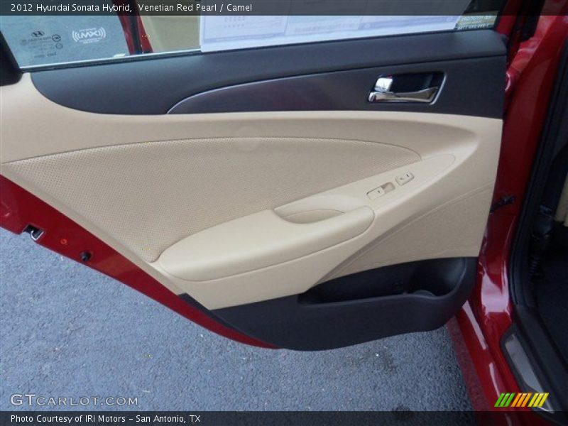 Venetian Red Pearl / Camel 2012 Hyundai Sonata Hybrid
