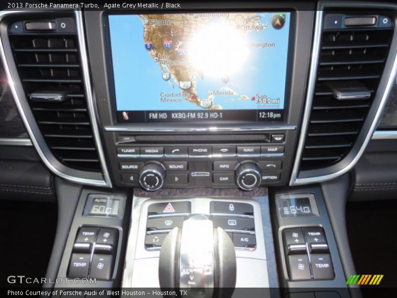 Agate Grey Metallic / Black 2013 Porsche Panamera Turbo