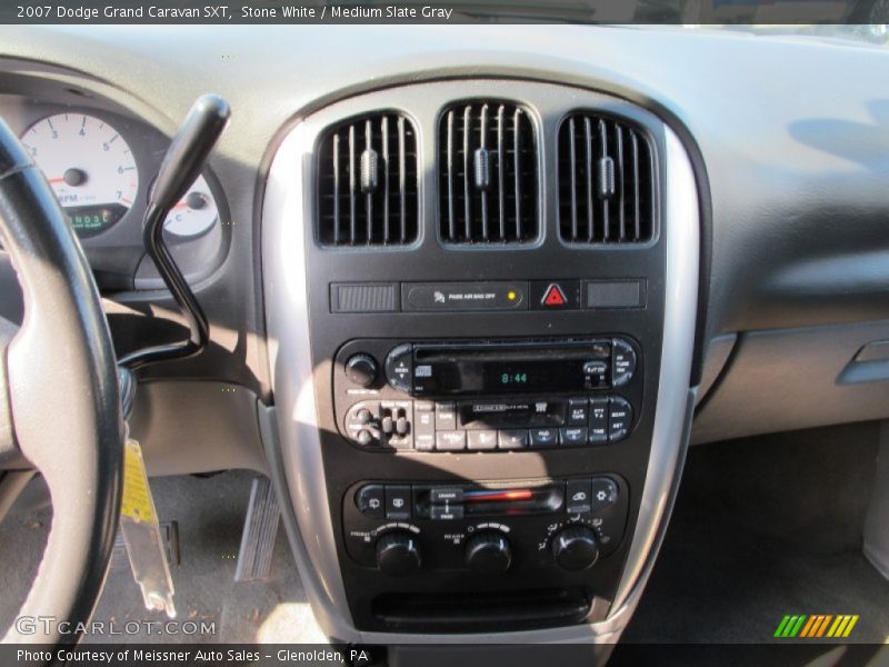 Stone White / Medium Slate Gray 2007 Dodge Grand Caravan SXT
