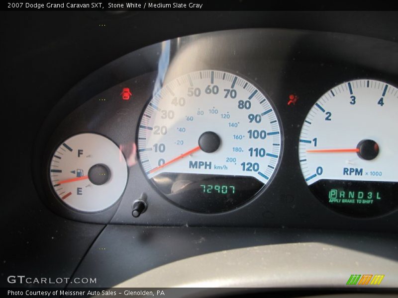 Stone White / Medium Slate Gray 2007 Dodge Grand Caravan SXT