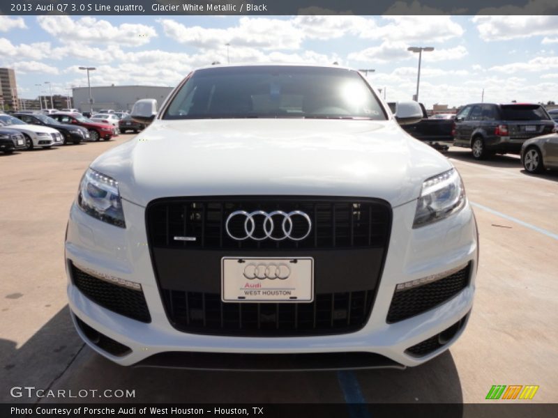 Glacier White Metallic / Black 2013 Audi Q7 3.0 S Line quattro