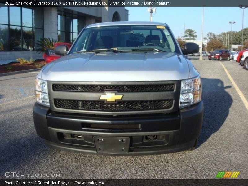 Silver Ice Metallic / Dark Titanium 2012 Chevrolet Silverado 1500 Work Truck Regular Cab