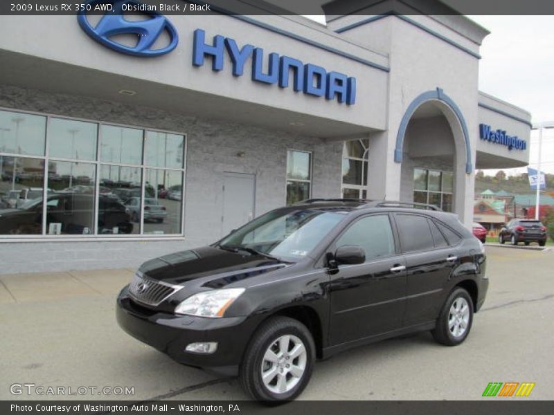 Obsidian Black / Black 2009 Lexus RX 350 AWD