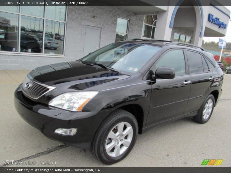 Obsidian Black / Black 2009 Lexus RX 350 AWD