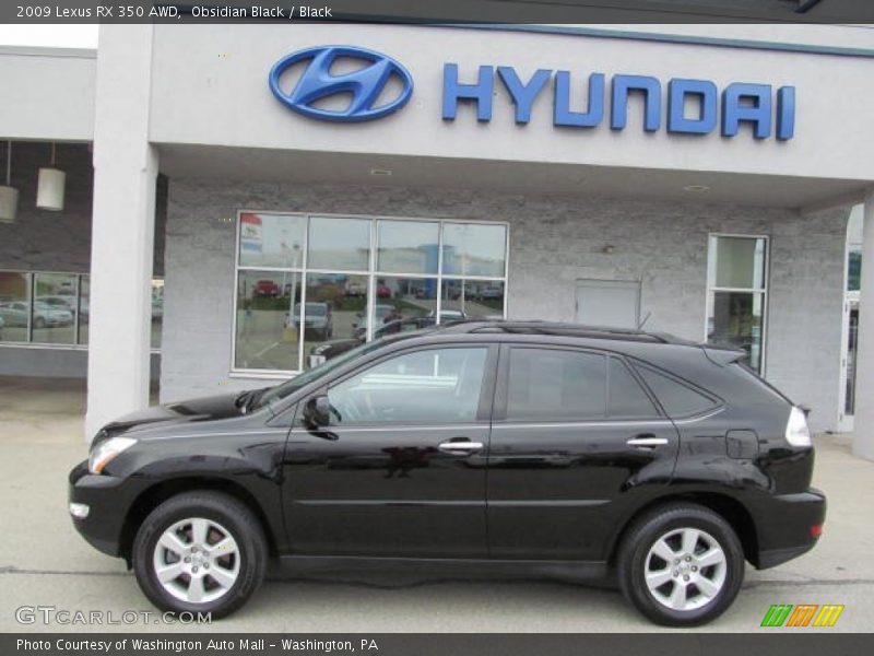 Obsidian Black / Black 2009 Lexus RX 350 AWD