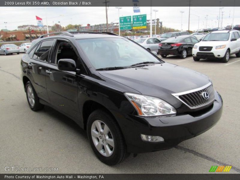 Obsidian Black / Black 2009 Lexus RX 350 AWD