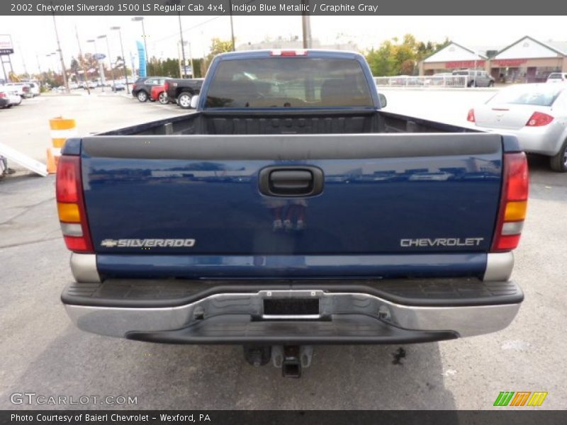 Indigo Blue Metallic / Graphite Gray 2002 Chevrolet Silverado 1500 LS Regular Cab 4x4