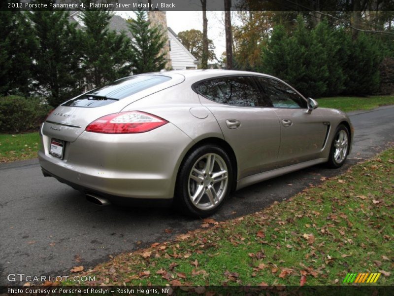 Platinum Silver Metallic / Black 2012 Porsche Panamera 4