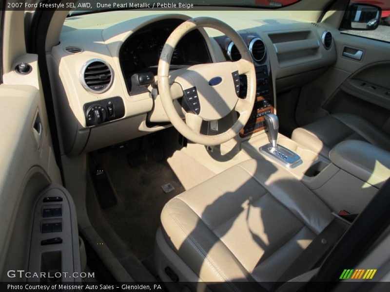 Dune Pearl Metallic / Pebble Beige 2007 Ford Freestyle SEL AWD