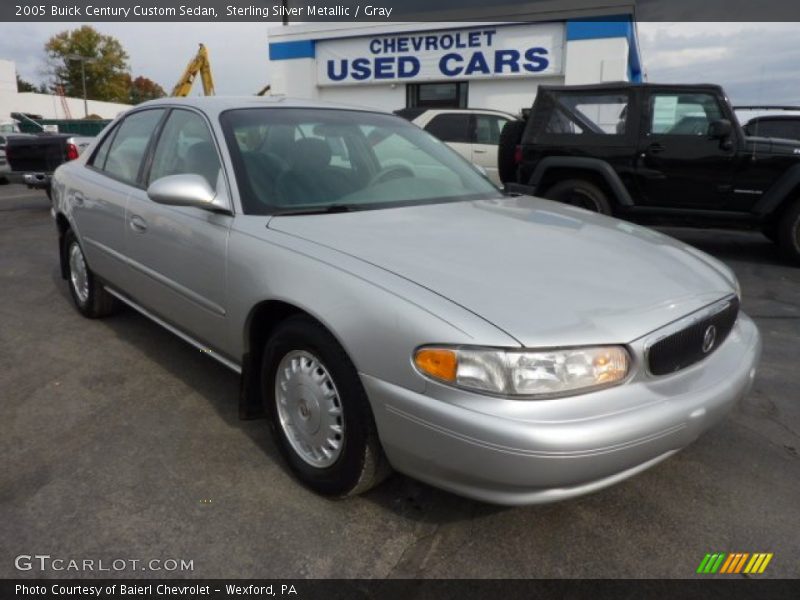 Sterling Silver Metallic / Gray 2005 Buick Century Custom Sedan