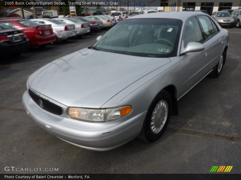 Sterling Silver Metallic / Gray 2005 Buick Century Custom Sedan