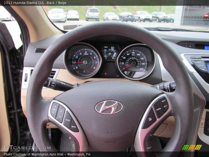 Black / Beige 2011 Hyundai Elantra GLS