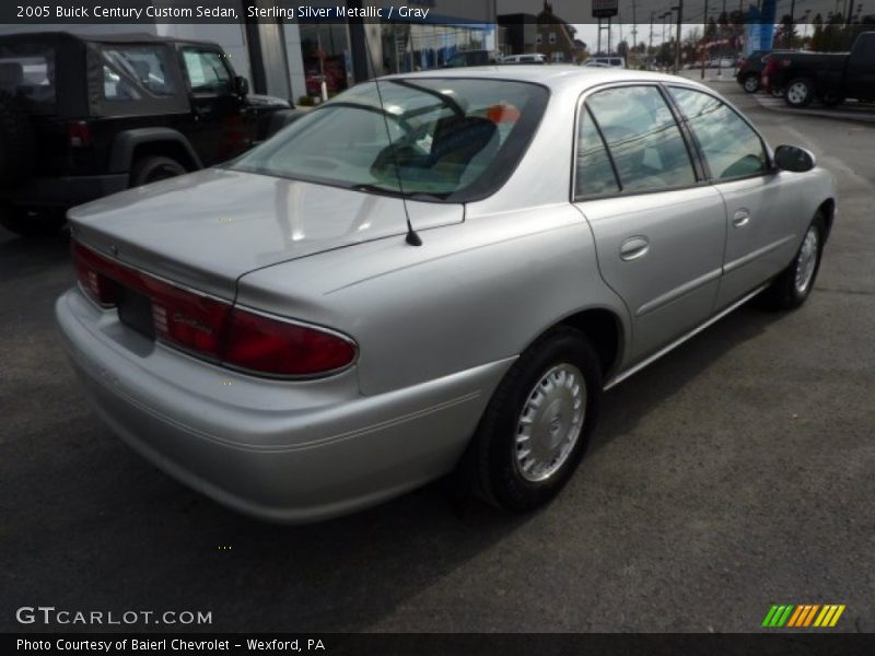 Sterling Silver Metallic / Gray 2005 Buick Century Custom Sedan
