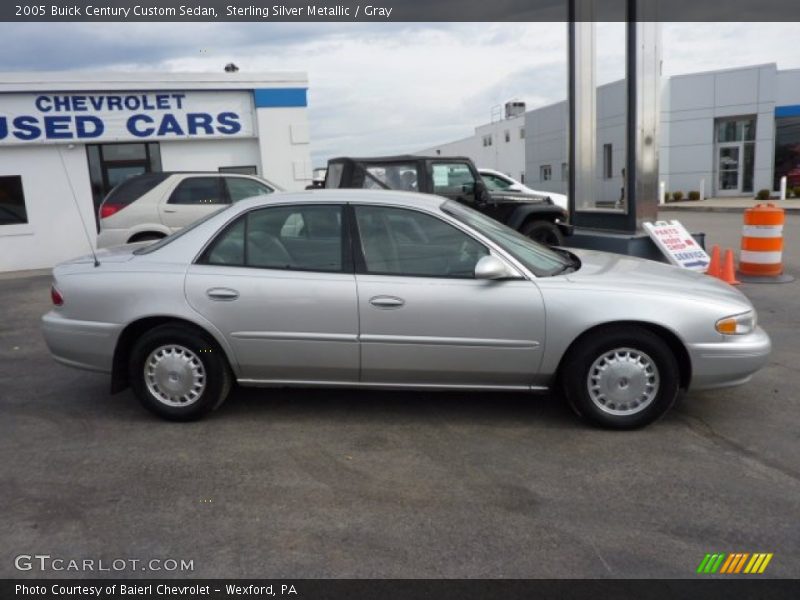 Sterling Silver Metallic / Gray 2005 Buick Century Custom Sedan