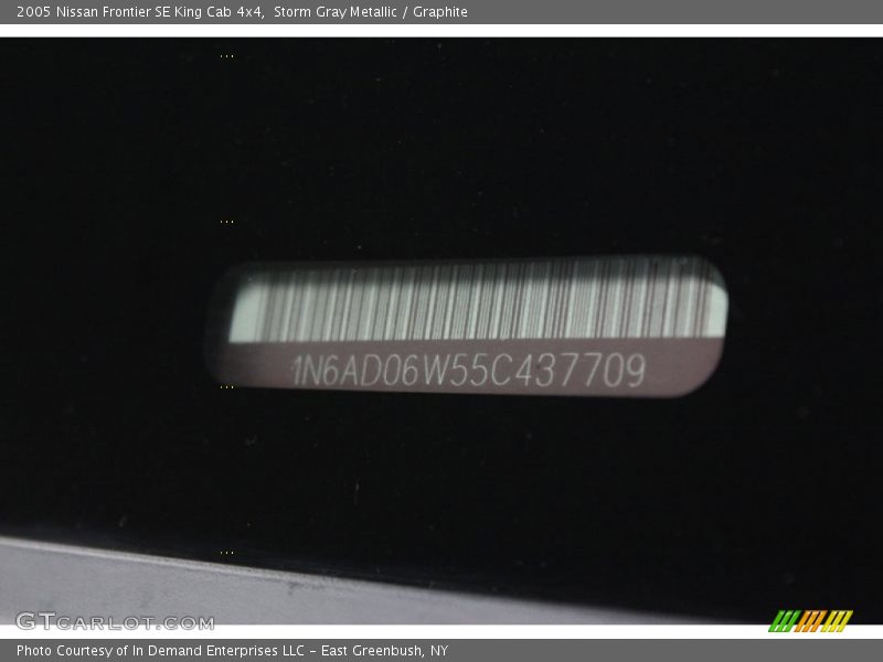 Storm Gray Metallic / Graphite 2005 Nissan Frontier SE King Cab 4x4