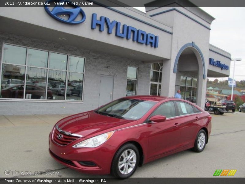 Venetian Red / Camel 2011 Hyundai Sonata GLS