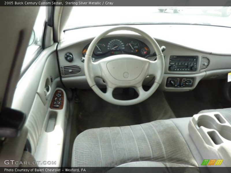 Sterling Silver Metallic / Gray 2005 Buick Century Custom Sedan