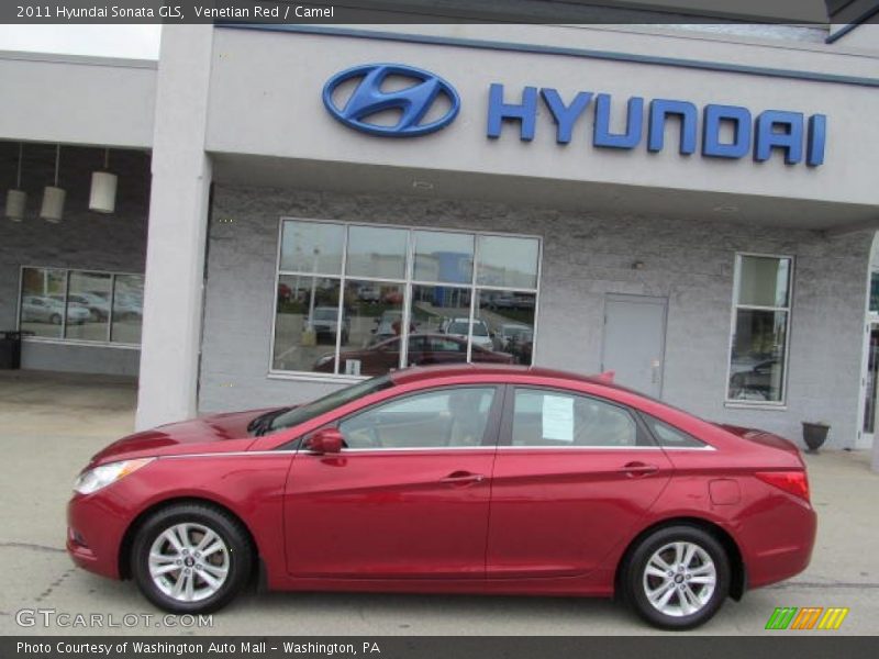 Venetian Red / Camel 2011 Hyundai Sonata GLS