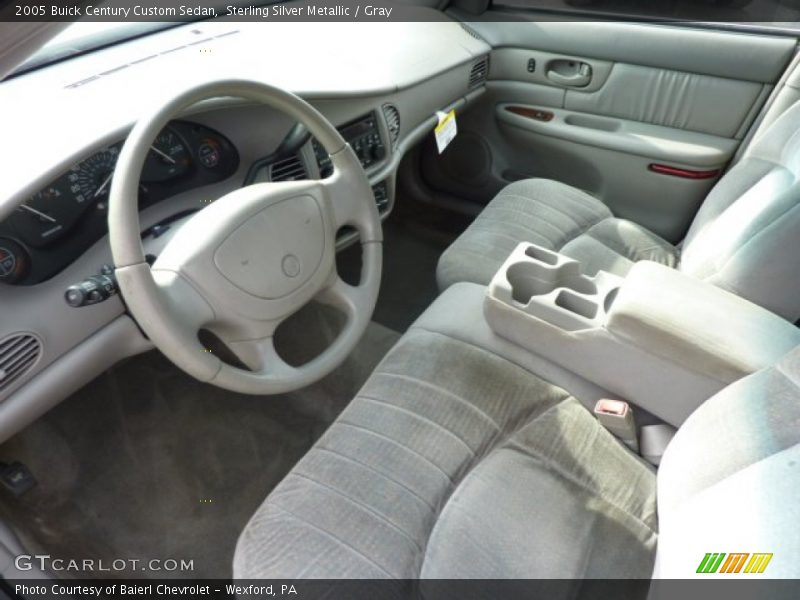 Sterling Silver Metallic / Gray 2005 Buick Century Custom Sedan