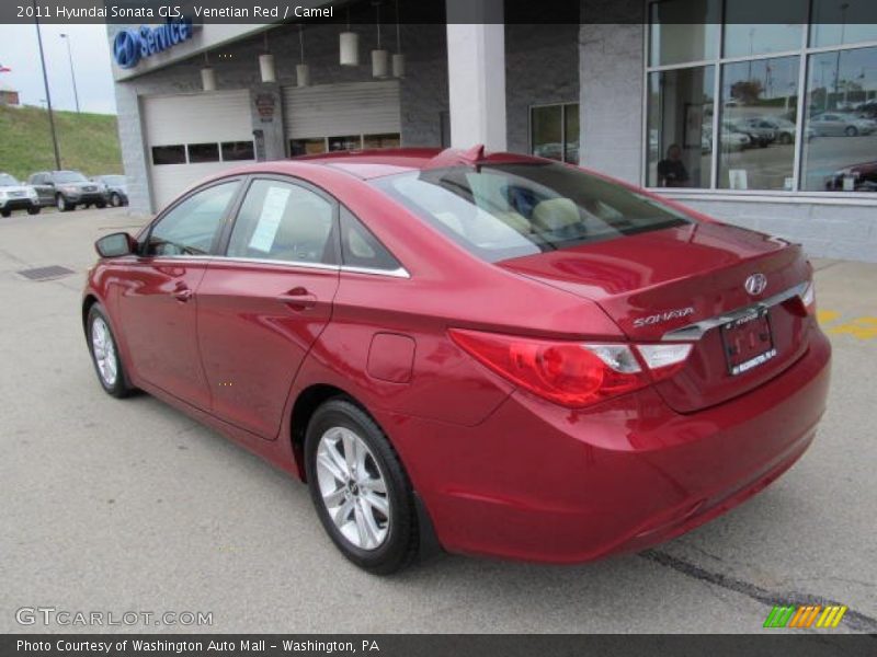 Venetian Red / Camel 2011 Hyundai Sonata GLS