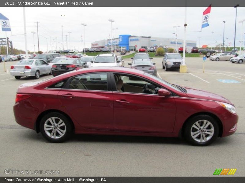 Venetian Red / Camel 2011 Hyundai Sonata GLS