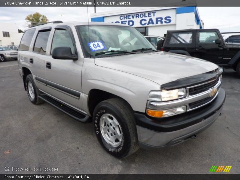 Silver Birch Metallic / Gray/Dark Charcoal 2004 Chevrolet Tahoe LS 4x4