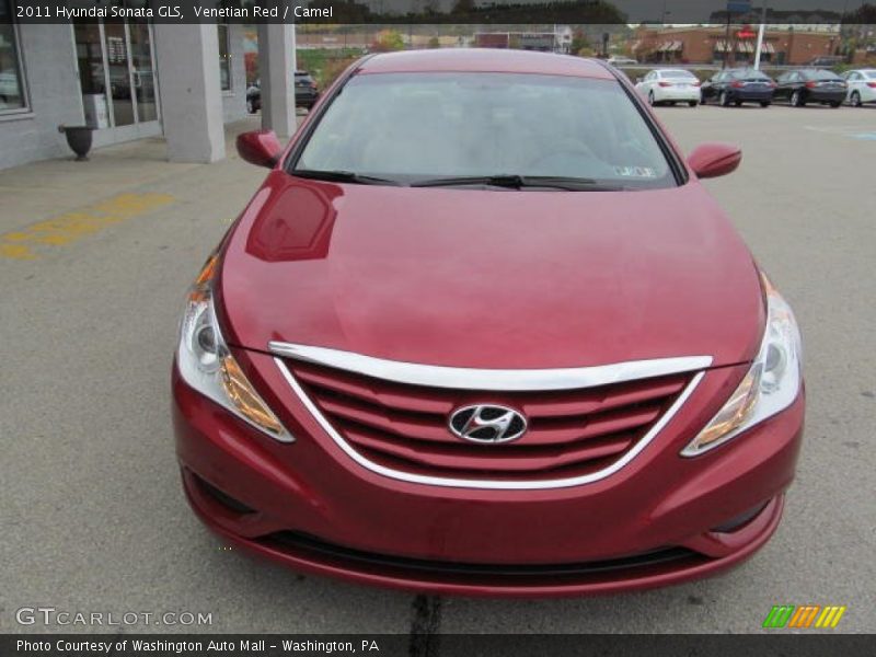 Venetian Red / Camel 2011 Hyundai Sonata GLS