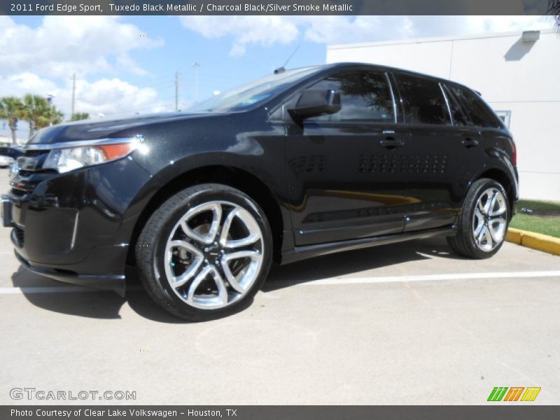 Tuxedo Black Metallic / Charcoal Black/Silver Smoke Metallic 2011 Ford Edge Sport