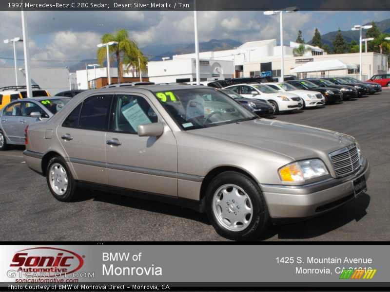 Desert Silver Metallic / Tan 1997 Mercedes-Benz C 280 Sedan