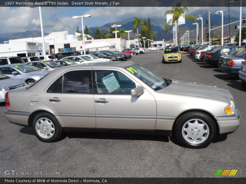 Desert Silver Metallic / Tan 1997 Mercedes-Benz C 280 Sedan
