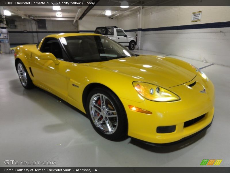 Velocity Yellow / Ebony 2008 Chevrolet Corvette Z06